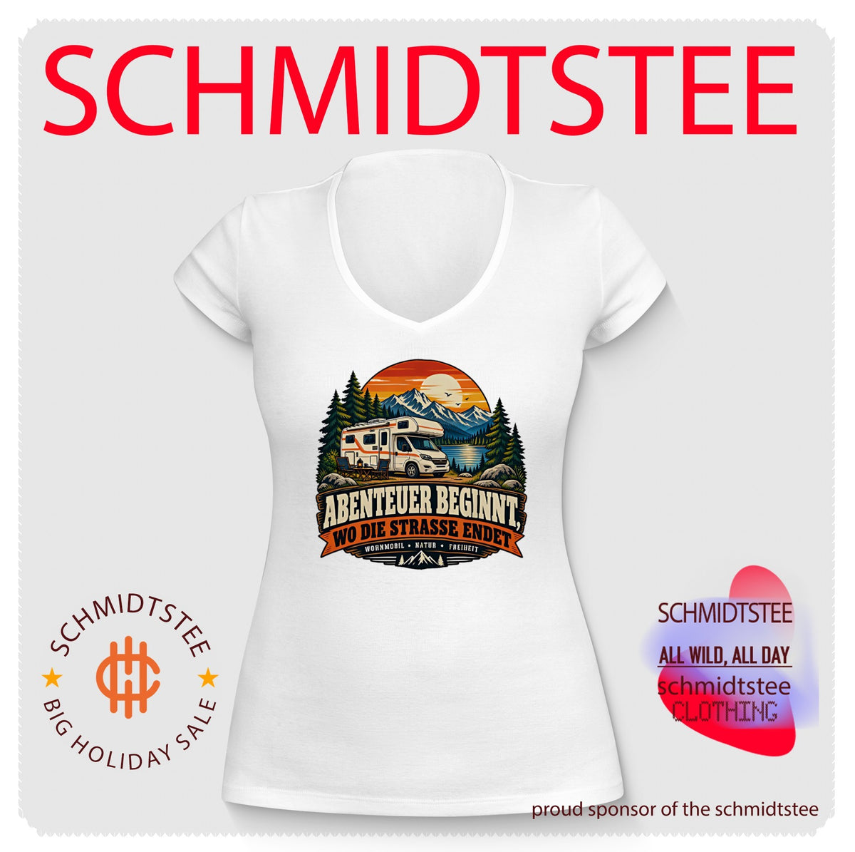 Abenteuer beginnt wo die strasse endet shirt
