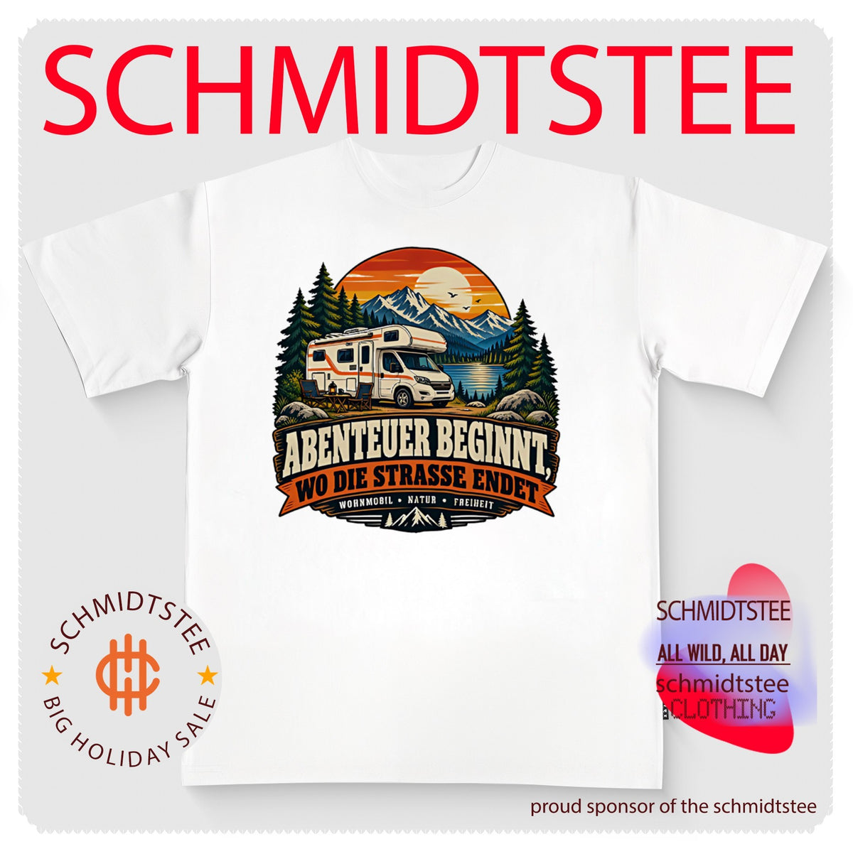 Abenteuer beginnt wo die strasse endet shirt