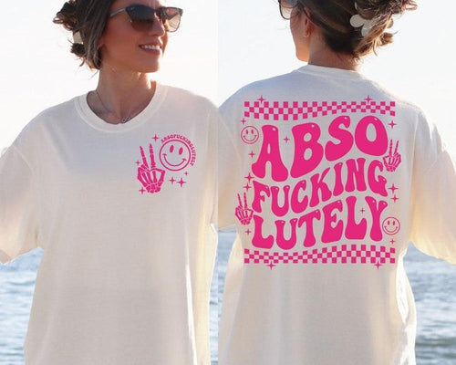 Absofuckinglutely , satcastic , funny adult png, retro T-Shirts, Hoodie, Sweatshirt | PureTeeCo.com