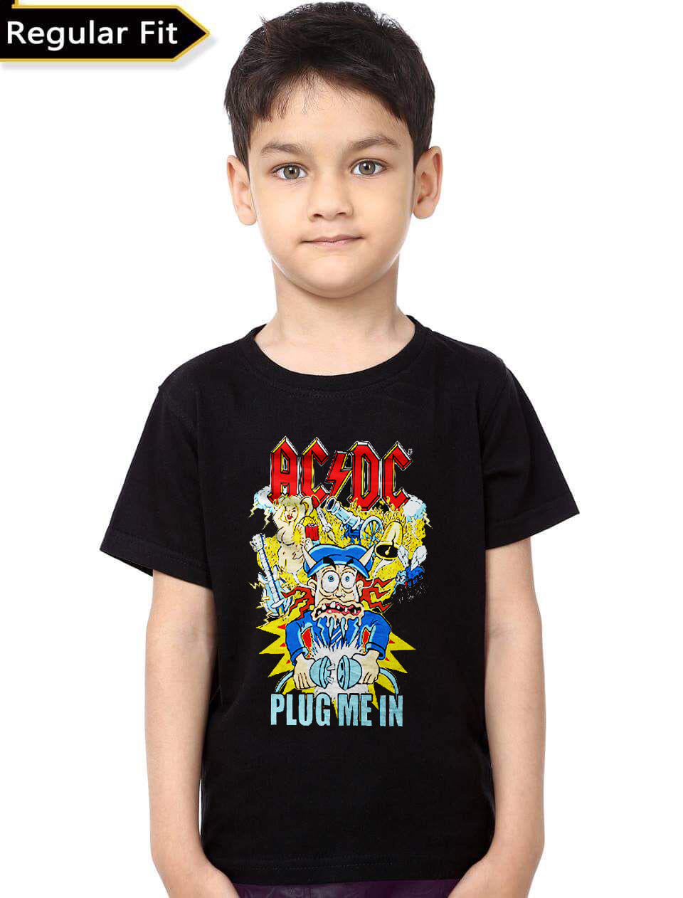 Ac Dc Plug Me In Kids T-Shirt Hoodie, Sweatshirt | PureTeeCo.com