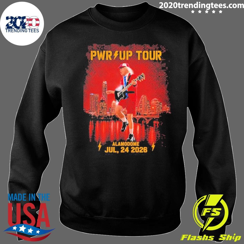 Acdc Pwr Up Tour 2026 San Antonio Texas Merch Tee At Alamodome On July 24 2026 Shirt