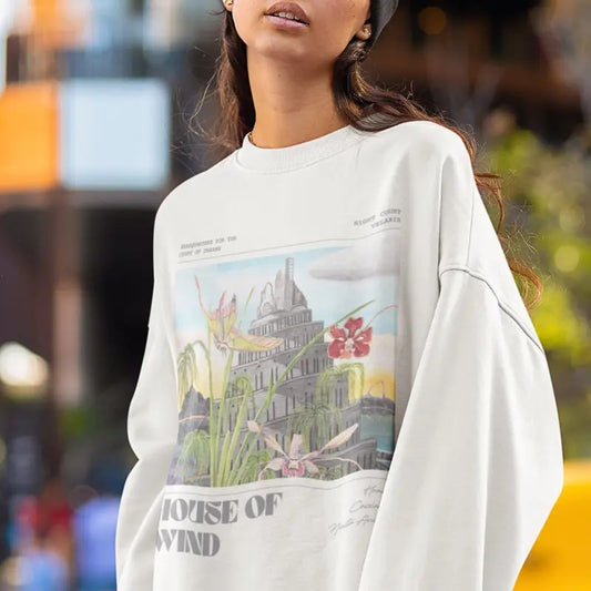 Acotar Sweatshirt, Velaris Hoodie, House of Wind Shirt, Night Court Shirt A Court of Thorns and Roses Acotar Merch Womenswear Soft Crewneck Pullover Long Sleeves Graphic Fabric Sweater