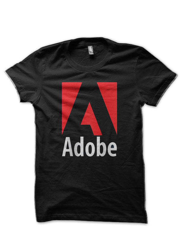 Adobe Black T-Shirt Hoodie, Sweatshirt | PureTeeCo.com