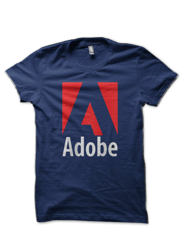 Adobe Navy Blue T-Shirt Hoodie, Sweatshirt | PureTeeCo.com