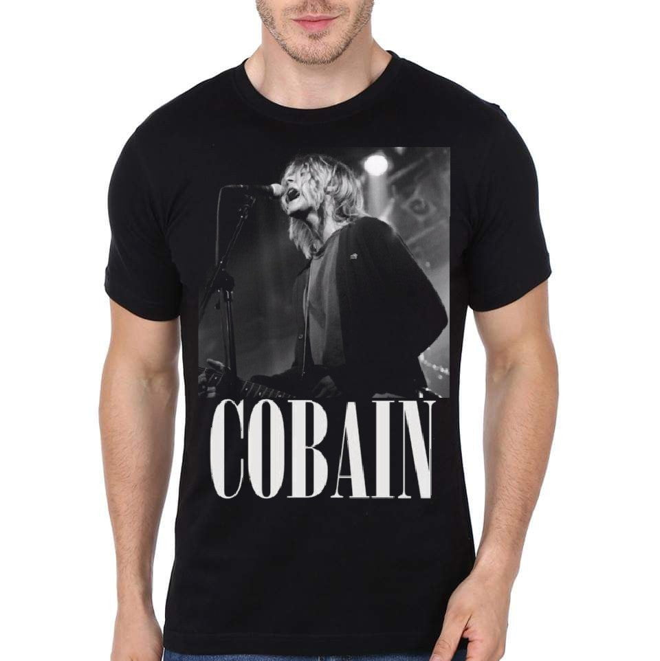 Cobain Black T-Shirt Hoodie, Sweatshirt | PureTeeCo.com