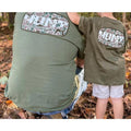 Adult and Youth Hunting Tee, Camo Patch Shirt for Hunters, Great Gift for Father and Son Hoodie, Sweatshirt | PureTeeCo.com
