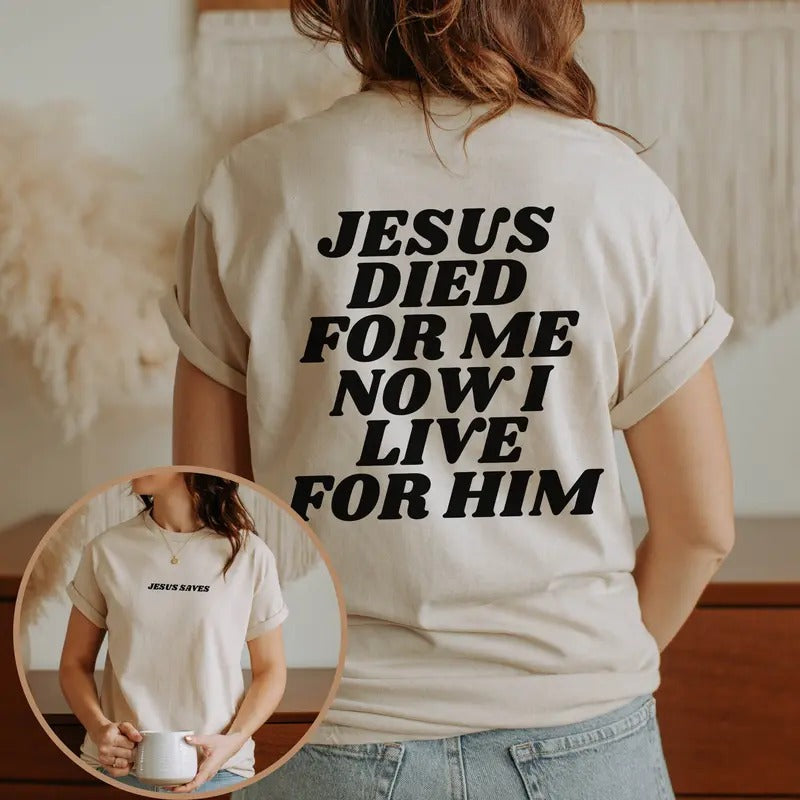 Aesthetic Christian Shirt Christian Apparel Brown Jesus T-shirt Christian Streetwear Clothing Bible Verse T Shirt...