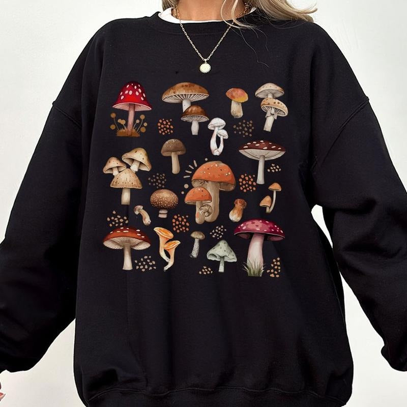Aesthetic Mushroom Shirt, Magic Mushroom Comfort Tee, Botanical T-Shirt, Mushroom TShirt, Cottagecore Shirt, Nature Lover...