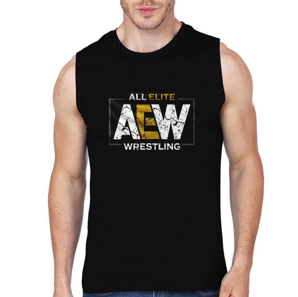 Aew Wrestling Sleeveless T-Shirt Hoodie, Sweatshirt | PureTeeCo.com
