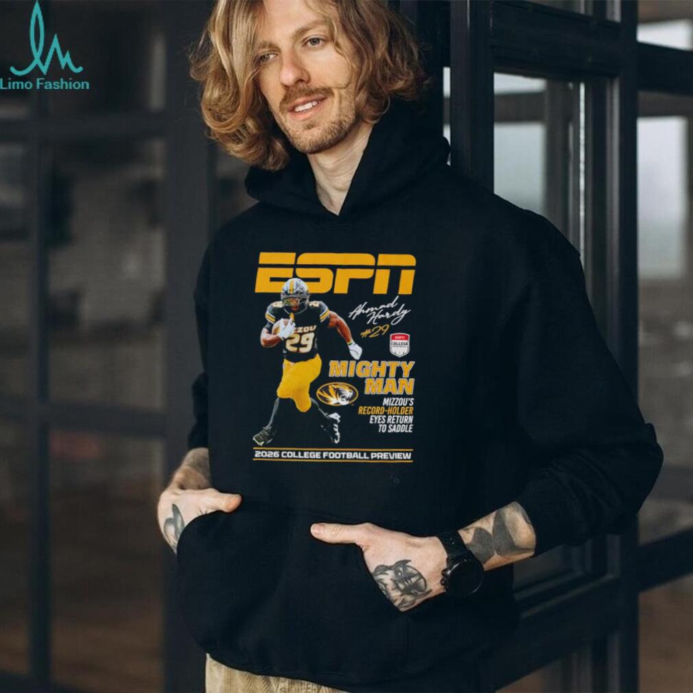 Ahmad Hardy Missouri Tigers Mighty Man ESPN 2026 College Football Preview shirt