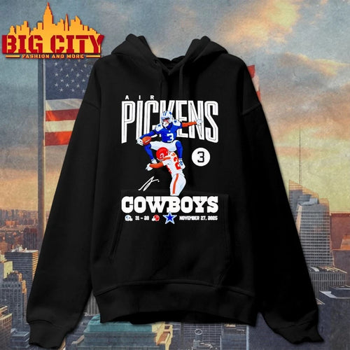 Air George Pickens Dallas Cowboys catch KC Chiefs player November 27th 2025 signature shirt