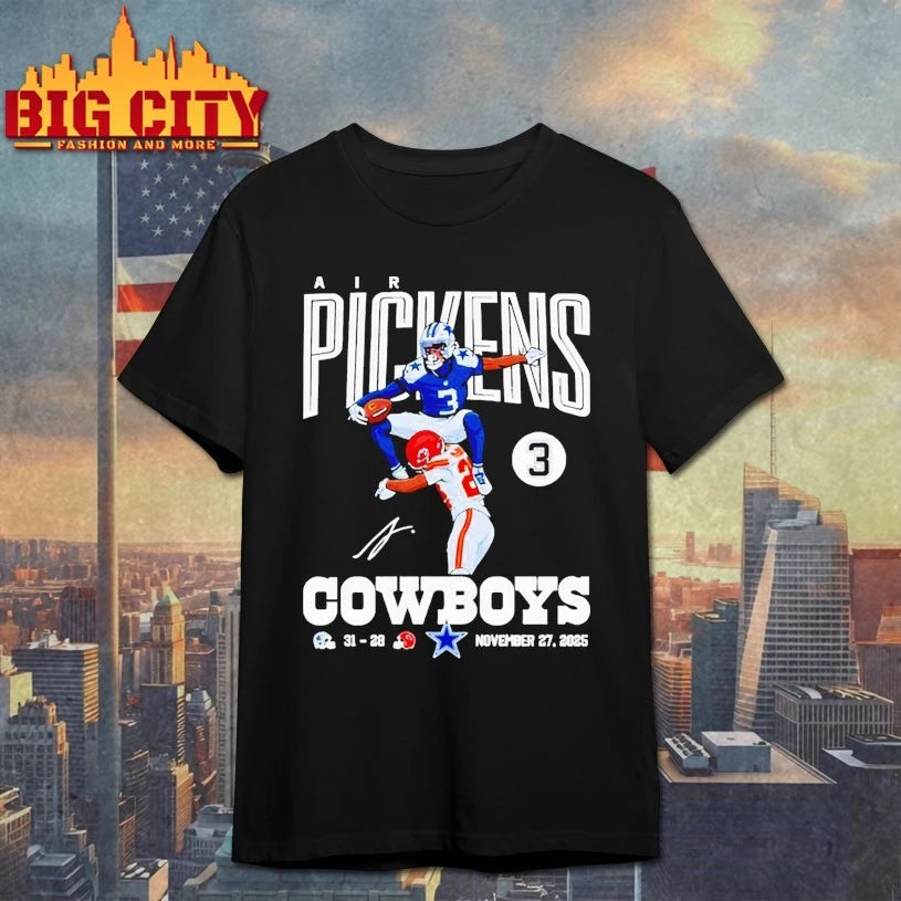 Air George Pickens Dallas Cowboys catch KC Chiefs player November 27th 2025 signature shirt