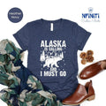 Alaska Shirts, Alaska Bear Shirt, Alaska Cruise Shirt, Alaska Nature Shirt, Alaska Gifts, Nature Lover Shirt, Wildlife...