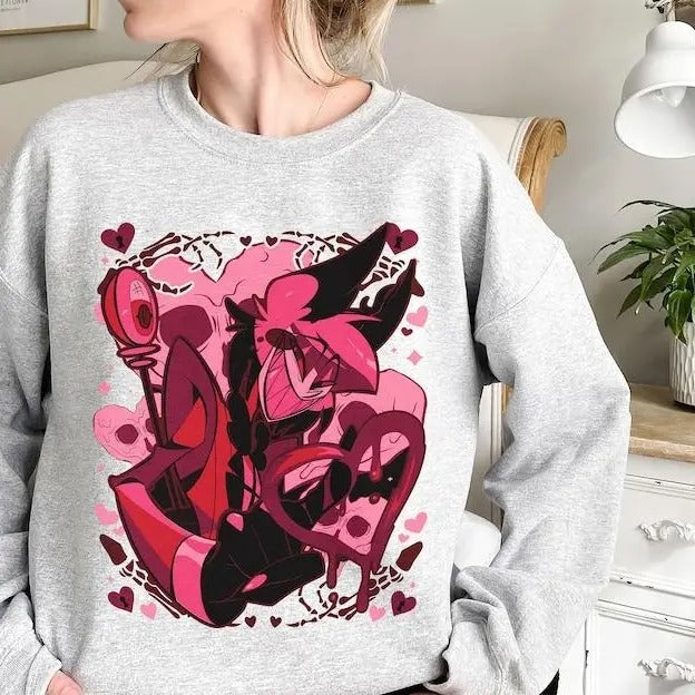 Alastor Hazbin Hotel Alastor The Radio Demon Helluva Boss Sweatshirt