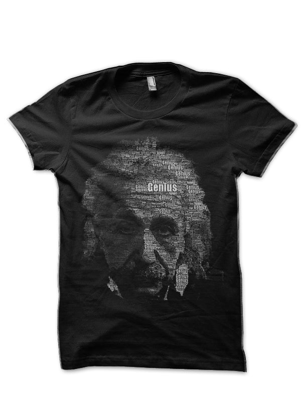 Albert Einstein Black T-Shirt Style001 Hoodie, Sweatshirt | PureTeeCo.com