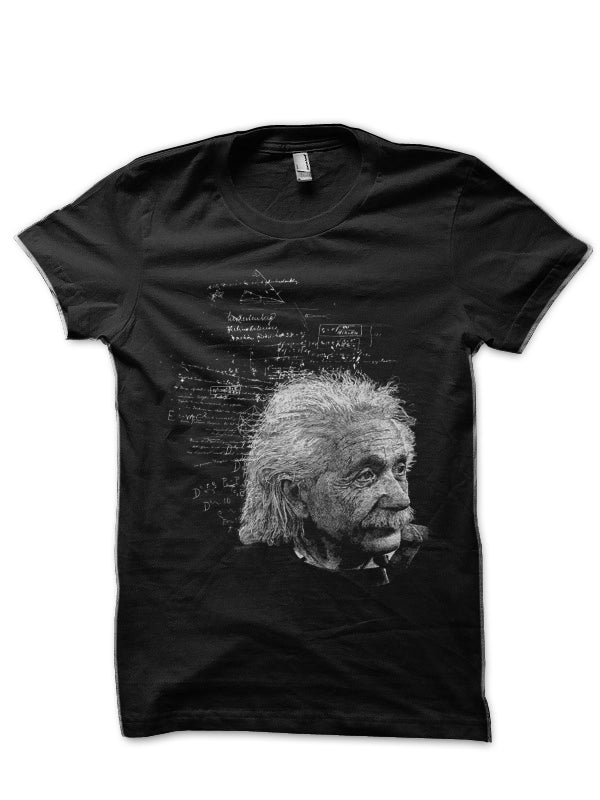Albert Einstein Black T-Shirt Style005 Hoodie, Sweatshirt | PureTeeCo.com