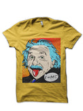 Albert Einstein Yellow T-Shirt Hoodie, Sweatshirt | PureTeeCo.com