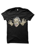 Albert Einstein Black T-Shirt Hoodie, Sweatshirt | PureTeeCo.com