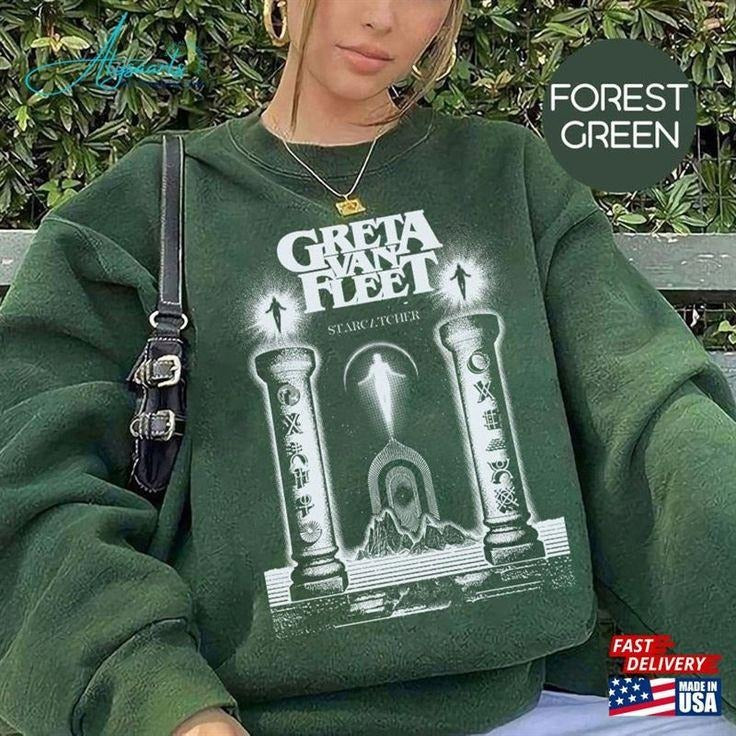 Album Greta Van Sweatshirt Tour Shirt 90S Graphic Classic Sweatshirt Hoodie | PureTeeCo.com