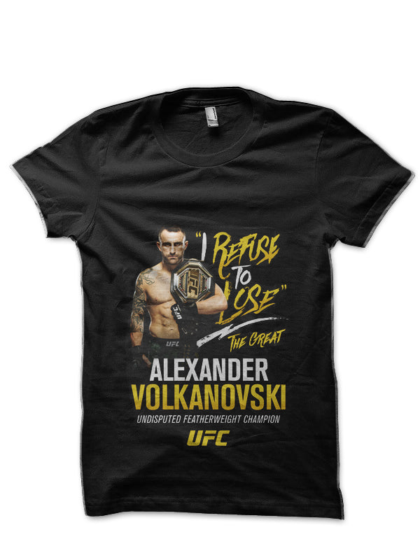 Alexander Volkanovski Black T-Shirt Style002 Hoodie, Sweatshirt | PureTeeCo.com