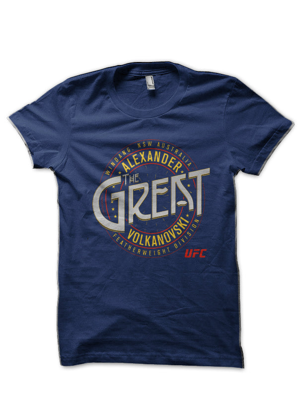 Alexander Volkanovski Navy Blue T-Shirt Hoodie, Sweatshirt | PureTeeCo.com