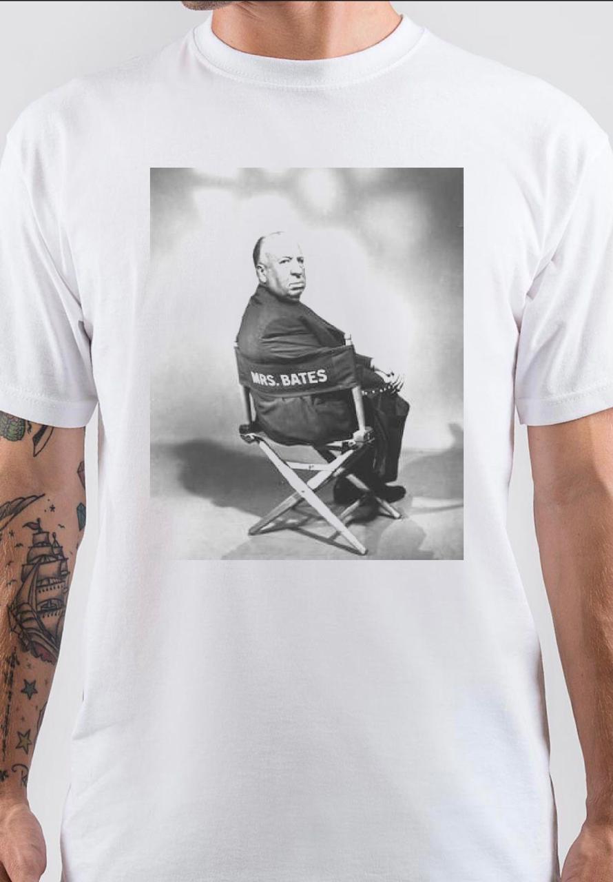 Alfred Hitchcock White T-Shirt Hoodie, Sweatshirt | PureTeeCo.com