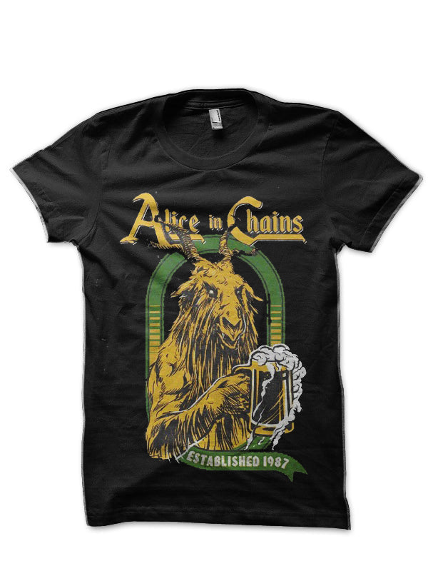 Alice In Chains Black T-Shirt Style002 Hoodie, Sweatshirt | PureTeeCo.com