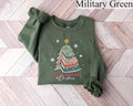All Booked for Christmas Sweatshirt, Bookworm Christmas Hoodie, Christmas Gift for Teacher, Christmas Book Tree Hoodie,...
