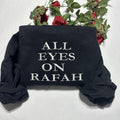 All Eyes on Rafah embroidered Sweatshirt custom embroidered Crewneck T-Shirts, Hoodie | PureTeeCo.com