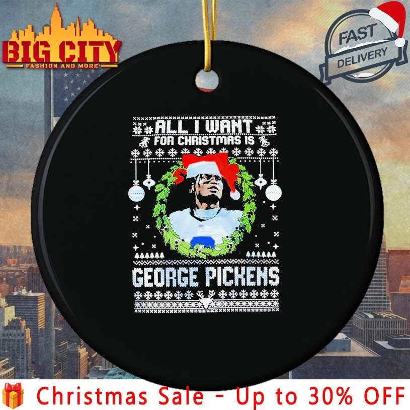 All I Want For Christmas Is George Pickens ugly Christmas shirt