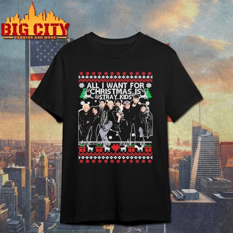 All I Want for Christmas Is Stray Kids Ugly christmas 2025 shirt