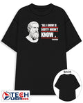 All I know is Scotty doesn’t know Socrates parody shirt