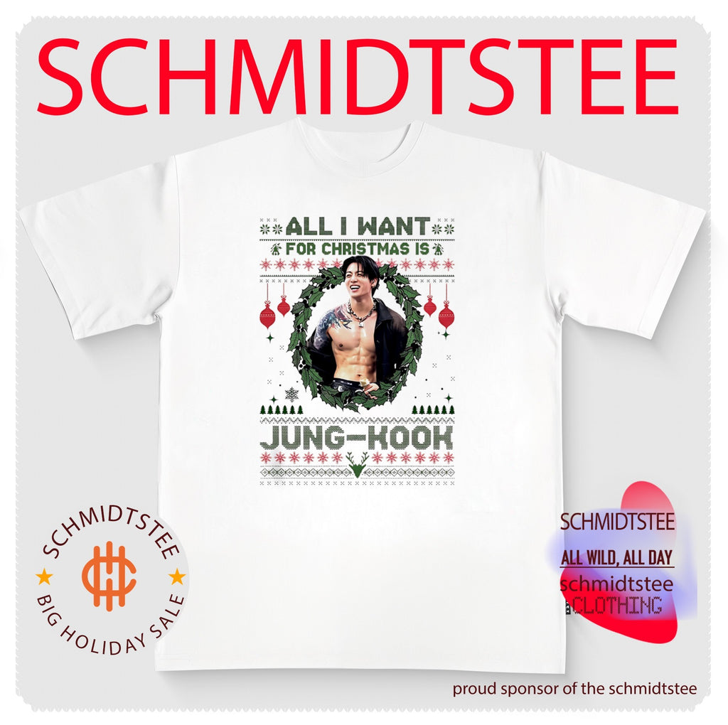 All I want for Christmas is Jung-Kook BTS ugly shirt