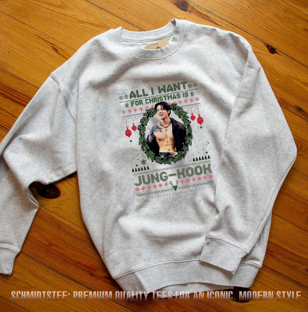 All I want for Christmas is Jung-Kook BTS ugly shirt