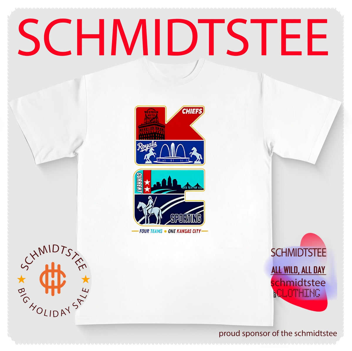 All In One Kansas City Sports Chiefs Royals Current Sporting shirt