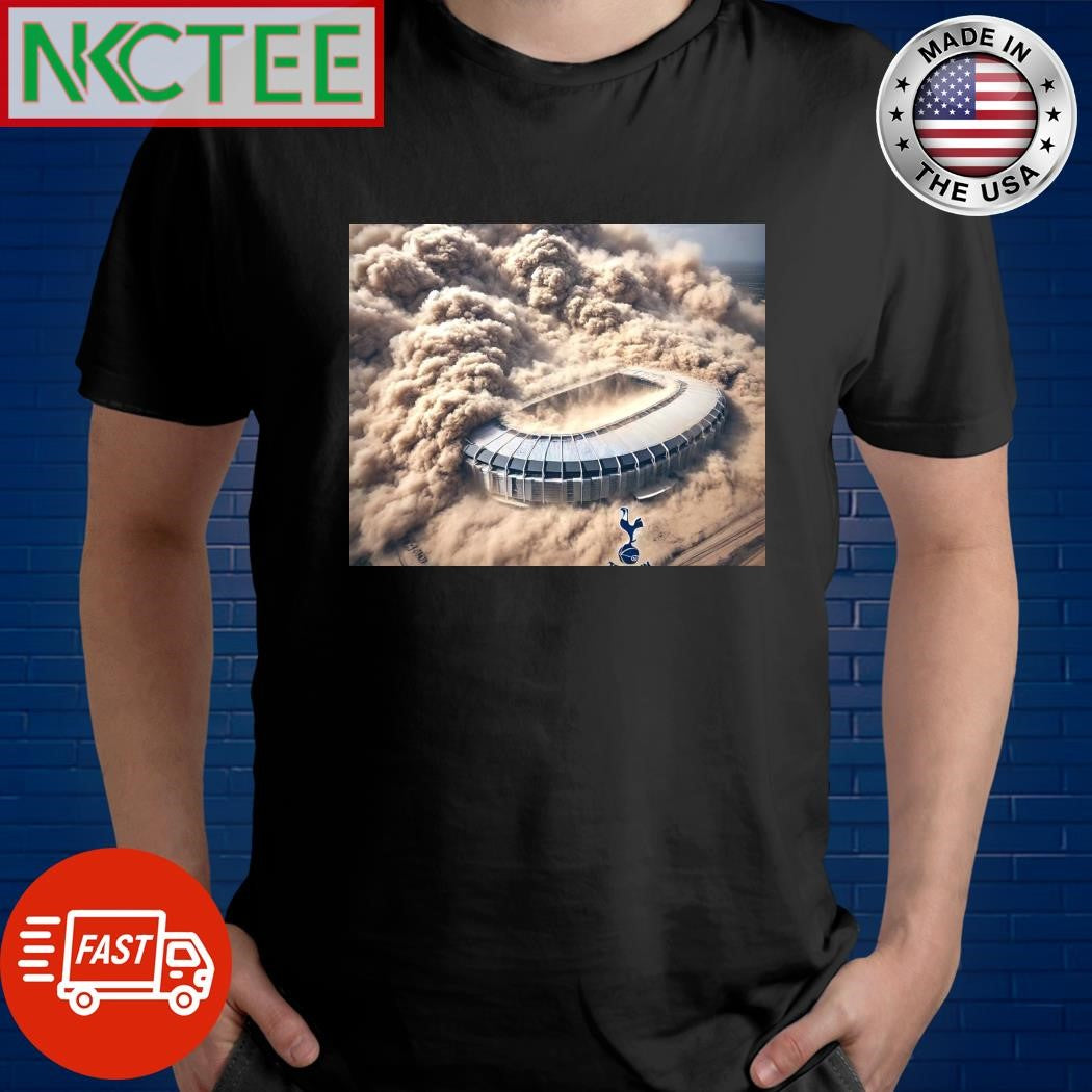 All flights in England cancelled due to a sandstorm which came after a member staff at Tottenham Hotspur’s stadium opened their trophy cabinet shirt
