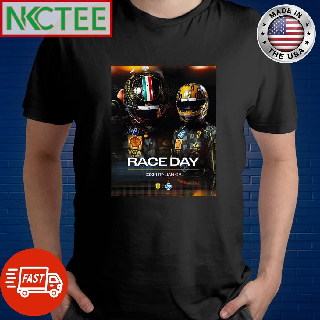 All together at the Magic Track Italian Grand Prix F1 Scuderia Ferrari HP race day shirt