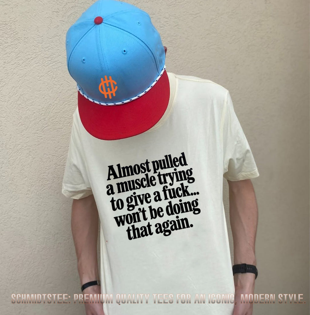 Almost Pulled a Muscle Trying to Give a Fuck Won’t Be Doing That Again shirt