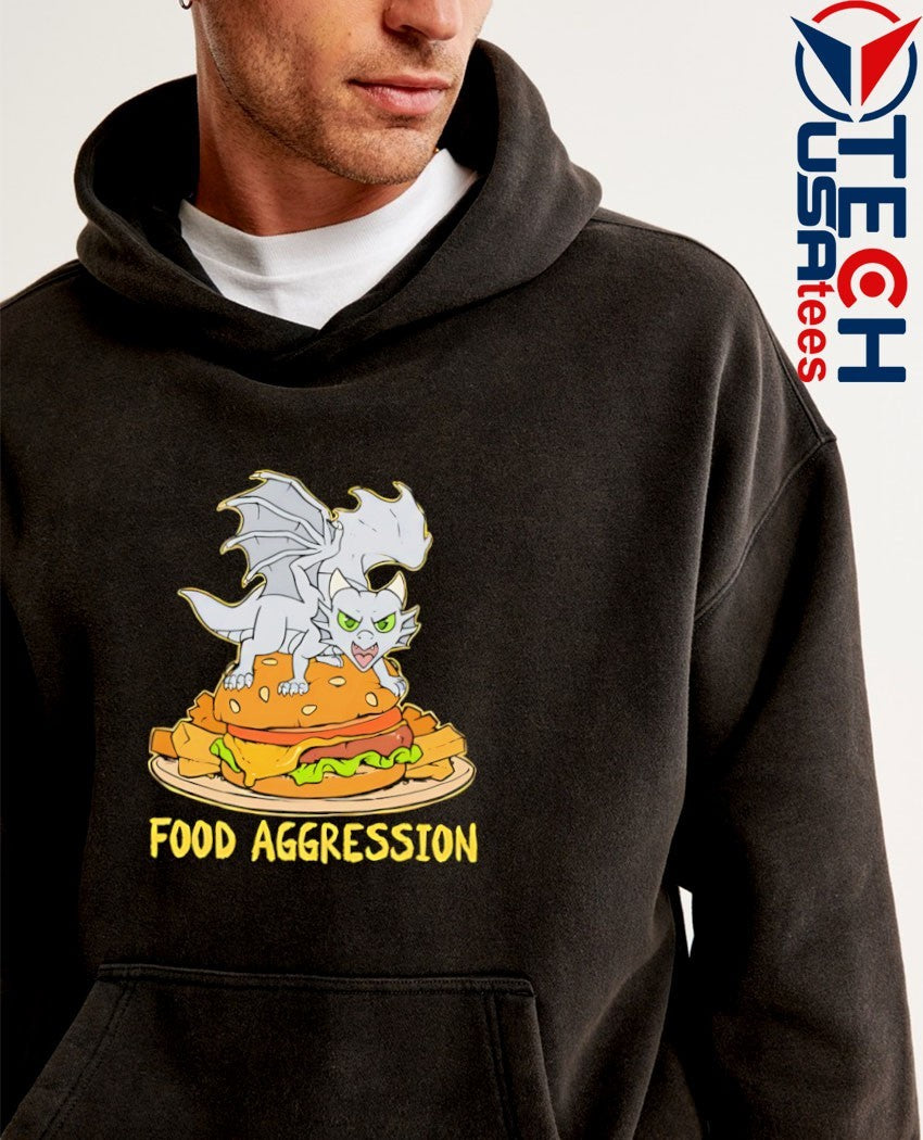 Always Hungry food aggression Dragon burger shirt
