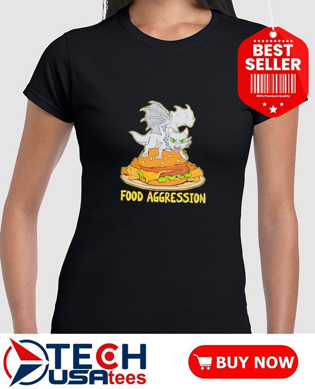 Always Hungry food aggression Dragon burger shirt