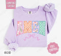 Amen Bow Comfort Colors Sweatshirt, Easter Women's Crewneck, Cute Women's Sweater T-Shirts, Hoodie | PureTeeCo.com