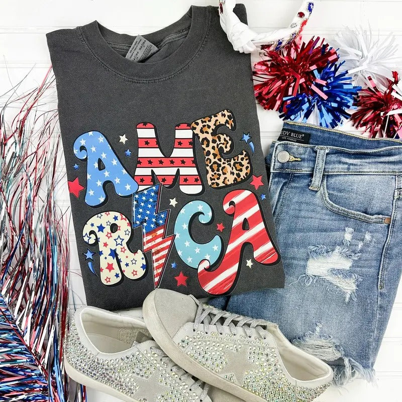America The Beautiful Comfort Colors T-Shirt Hoodie, Sweatshirt | PureTeeCo.com