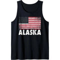 American Flag 4th of July Alaska Vintage Men Women Patriotic Tank Top made in USA T-Shirts, Hoodie, Sweatshirt