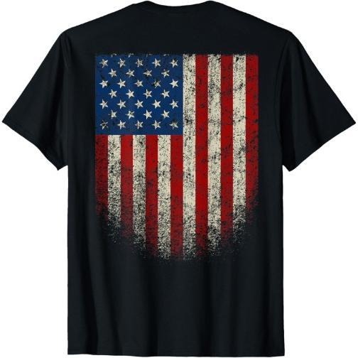 American Flag Patriotic Red White Blue T-Shirt Made in USA Hoodie, Sweatshirt | PureTeeCo.com
