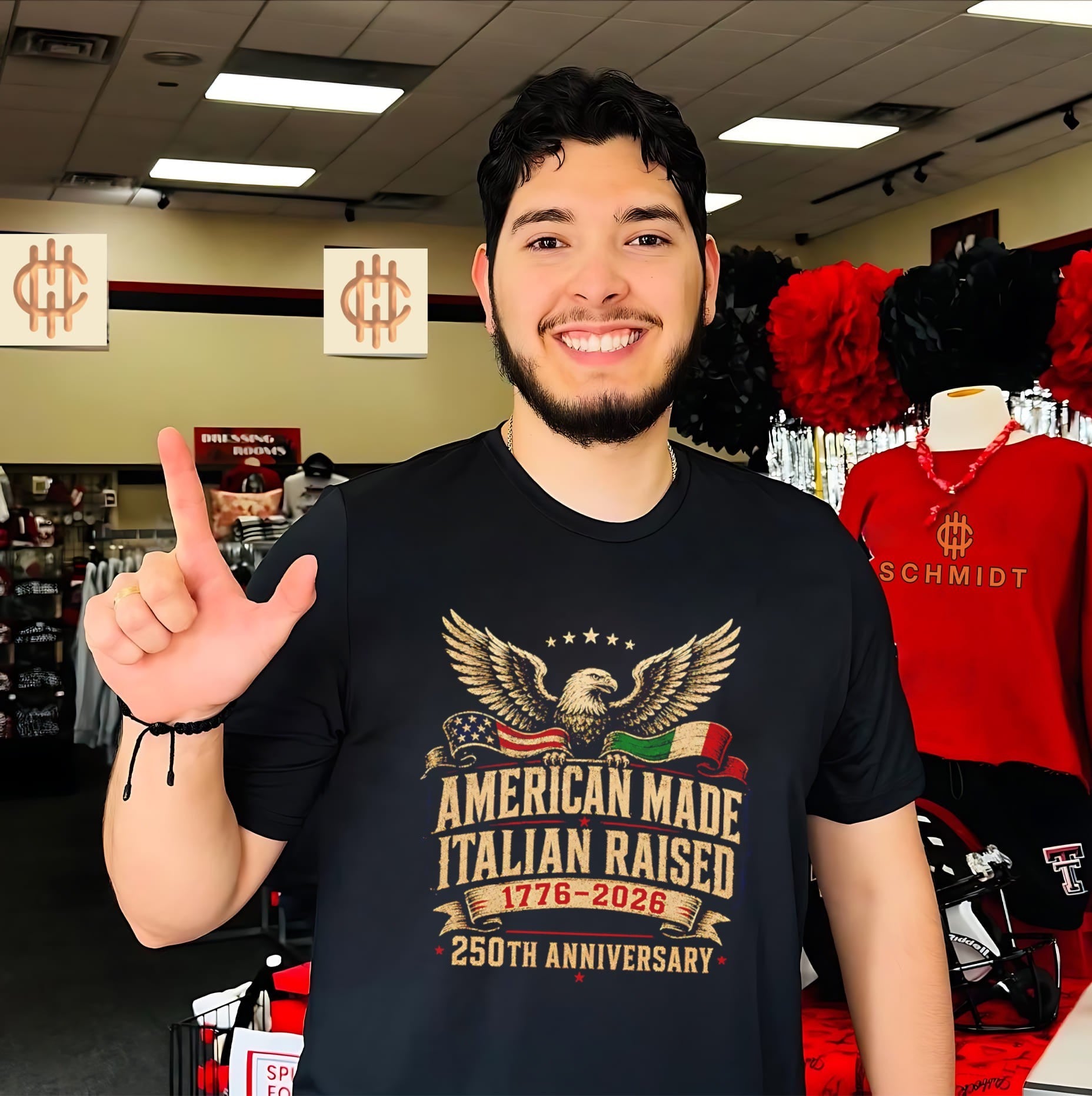 American made Italian raised 250th Anniversary 1776 2026 shirt
