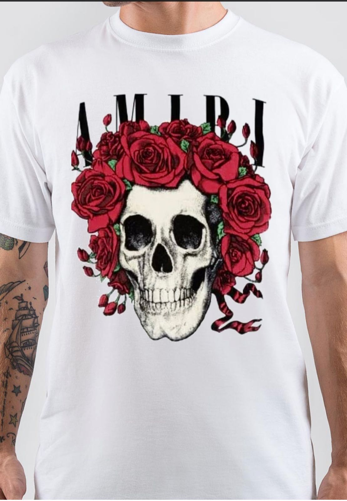 Amiri White T-Shirt Hoodie, Sweatshirt | PureTeeCo.com