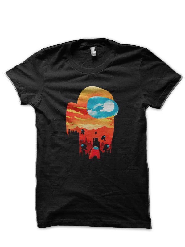 Among Us Black T-Shirt Hoodie, Sweatshirt | PureTeeCo.com