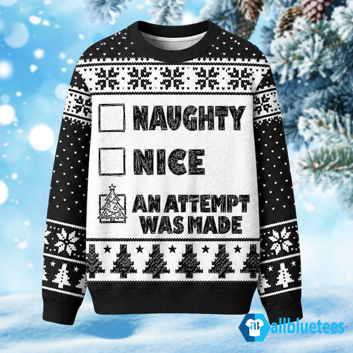 An Attempt Was Made Ugly Christmas Sweater
