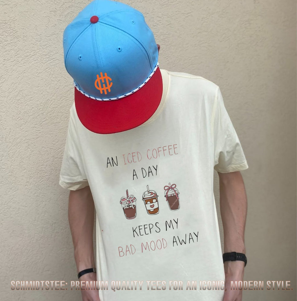 And iced coffee a day keeps my bad mood away shirt