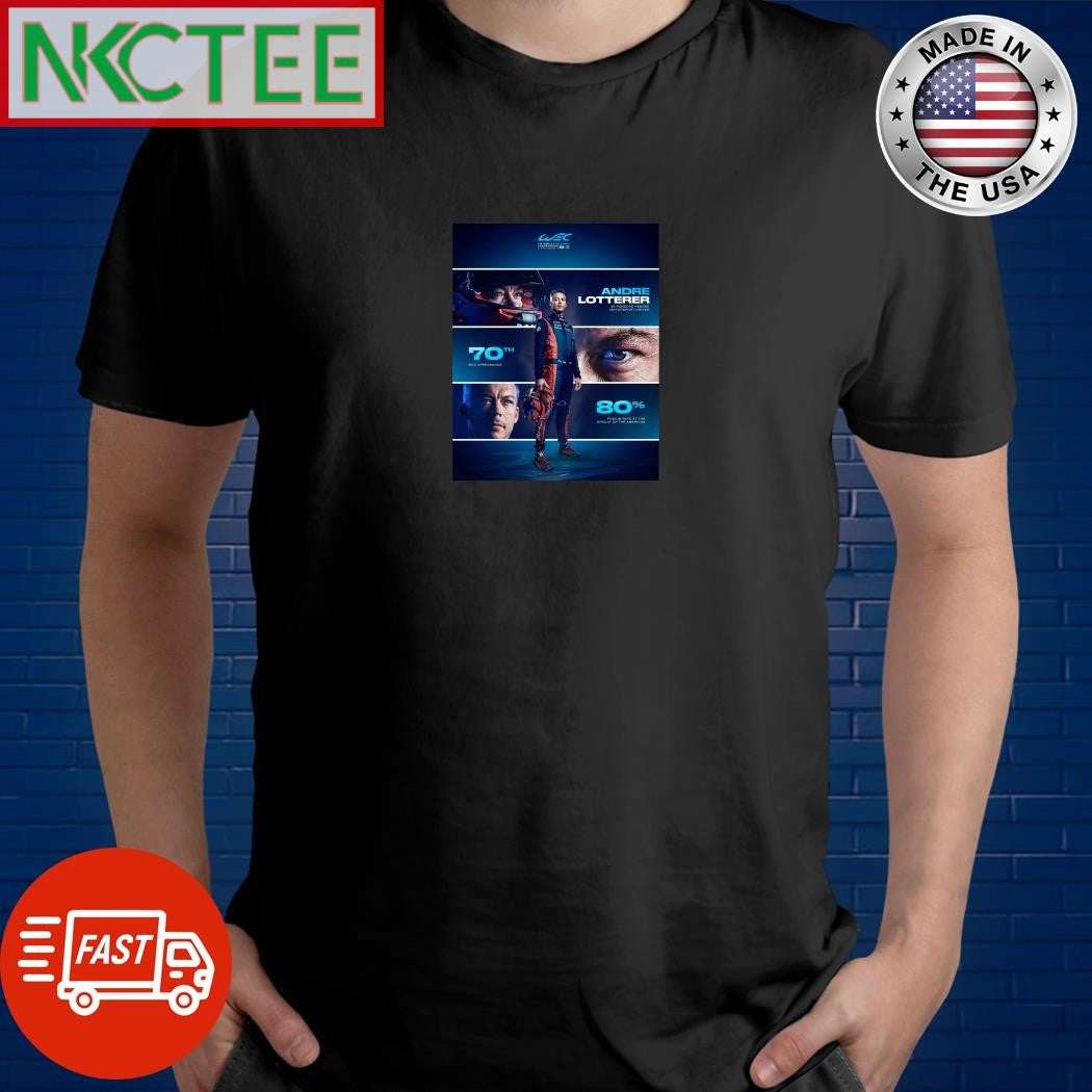 Andre Lotterer will the 6 Hours of COTA be his 70th WEC appearance, he also has a pretty good track record 80% podium rate shirt